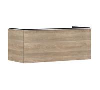 hansgrohe Xelu Q mueble bajo lavabo, 1180x550, 1 cajón, para consolas con lavabo sobre encimera, pulido, 54064700, Color: Mueble Roble Nature/Mate Tirador Blanco