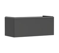 hansgrohe Xelu Q mueble bajo lavabo, 1180x550, 1 cajón, para consolas con lavabo sobre encimera, pulido, 54063700, Color: Mueble Gris Diamante Mate/Mate Tirador Blanco