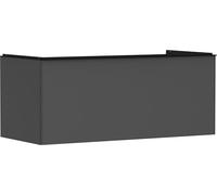 Hansgrohe Xelu Q Mueble bajo Lavabo, 1180x550, 1 cajón, para Consolas con Lavabo sobre encimera, Pulido, 5406; Color: Mueble Gris Diamante Mate/Negro Mate Mango