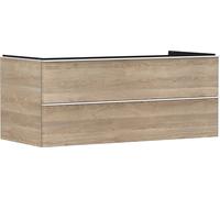 Hansgrohe Xelu Q Mueble bajo Lavabo, 1180x550, 2 cajones, para Consolas con Lavabo sobre encimera, 5408, Color: Mueble Roble Nature/Mate Tirador Blanco