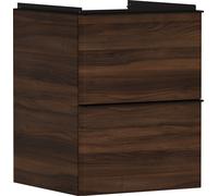 Hansgrohe Xelu Q armario 48x49.5x60.5 cm suspendido, para lavabo negro-nogal 54022670