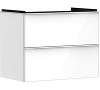hansgrohe Xelu Q mueble bajo lavabo, 780x475, 2 cajones, para lavabo, 54027700, Color: Mueble Blanco Alto Brillo/Asa Blanco Mate