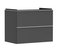 hansgrohe Xelu Q mueble bajo lavabo, 780x475, 2 cajones, para lavabo, 54028700, Color: Mueble Gris Diamante Mate/Mate Tirador Blanco