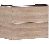 hansgrohe Xelu Q mueble bajo lavabo, 780x475, 2 cajones, para lavabo, 54029000, Color: Mueble roble natural/mango cromado
