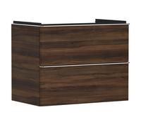 hansgrohe Xelu Q mueble bajo lavabo, 780x475, 2 cajones, para lavabo, 54030000, Color: Mueble Nogal Oscuro/Mando Cromo