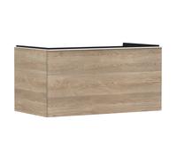 hansgrohe Xelu Q mueble bajo lavabo, 980x550, 1 cajón, para consolas con lavabo sobre encimera, pulido, 5, 54060700, Color: Mueble Roble Nature/Mate Tirador Blanco