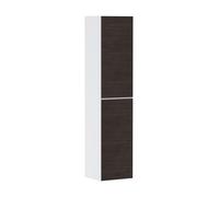 hansgrohe Xevolos E armario alto, bisagra de puerta derecha, 400x360x1760mm, 54221730, Color: Carcasa blanco mate, frontal roble oscuro
