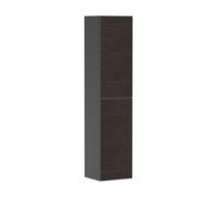 hansgrohe Xevolos E armario alto, bisagra de puerta izquierda, 400x360x1760mm, 54220730, Color: Carcasa gris pizarra mate, frontal roble oscuro