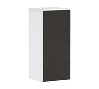 hansgrohe Xevolos E armario de media altura, bisagra de puerta izquierda, 400x360x890mm, 54212660, Color: Cuerpo blanco mate, frente textil gris oscuro