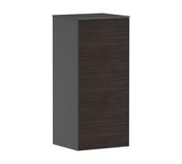 hansgrohe Xevolos E armario de media altura, bisagra de puerta izquierda, 400x360x890mm, 54214730, Color: Carcasa gris pizarra mate, frontal roble oscuro