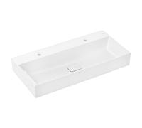 hansgrohe Xevolos E lavabo, 2 agujeros para grifería, sin rebosadero, 1000x480mm, SmartClean, sin pulir, con juego de desagüe, 61110450