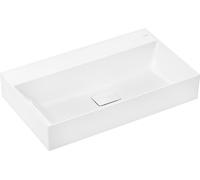 hansgrohe Xevolos E lavabo sobre encimera, sin rebosadero, pulido, SmartClean, 800x480mm, con juego de desagüe, blanco, 61099450, Versión: sin orificio para el grifo