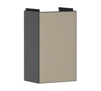 hansgrohe Xevolos E mueble bajo lavabo, 1 puerta, tope derecho, 340x245x555mm, para lavabo, 54171390, Color: Carcasa gris pizarra mate, frente con textura bronce