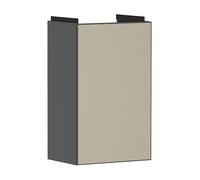 Hansgrohe Xevolos E Mueble bajo Lavabo, 1 Puerta, Tope Izquierdo, 340x245x555mm, para Lavabo, 5416, Color: Carcasa Gris Pizarra Mate, Frente con Textura Bronce