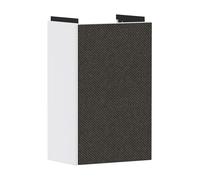 hansgrohe Xevolos E mueble bajo lavabo, 1 puerta, tope izquierdo, 340x245x555mm, para lavabo, 54166660, Color: Cuerpo blanco mate, frente textil gris oscuro