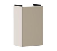 hansgrohe Xevolos E mueble bajo lavabo, 1 puerta, tope izquierdo, 340x245x555mm, para lavabo, 54167390, Color: Carcasa beige arena mate, frontal bronce texturado