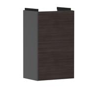 hansgrohe Xevolos E mueble bajo lavabo, 1 puerta, tope izquierdo, 340x245x555mm, para lavabo, 54168730, Color: Carcasa gris pizarra mate, frontal roble oscuro