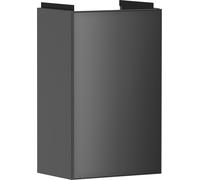 hansgrohe Xevolos E mueble bajo lavabo, 1 puerta, tope izquierdo, 340x245x555mm, para lavabo, 54168770, Color: Carcasa gris pizarra mate, frontal gris pizarra metalizado