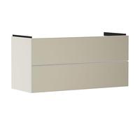 Hansgrohe Xevolos E Mueble bajo Lavabo, 2 cajones, SoftClose, 1180x475x555mm, para Lavabo, 5418, Color: Carcasa Beige Arena Mate, Frontal Bronce texturado