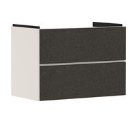 hansgrohe Xevolos E mueble bajo lavabo, 2 cajones, SoftClose, 780x475x555mm, para lavabo, 54179660, Color: Cuerpo beige arena mate, frente textil gris oscuro