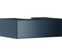 hansgrohe Xevolos E mueble bajo para lavabo, 1 cajón, 1 hueco en el centro, 780x550x275mm, para consola con lavabo sobre encimera, 54312770, Color: Carcasa gris pizarra mate, frontal gris pizarra meta