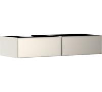 hansgrohe Xevolos E mueble bajo para lavabo, 2 cajones, 1 hueco a la izquierda, 1370x550x275mm, para consola con lavabo sobre encimera, 54320790, Color: Carcasa beige arena mate, frontal beige arena m