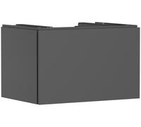 hansgrohe Xilesa E mueble bajo para lavabo, 1 cajón, para recorte central de consola, 780x550x500mm, 54265760, Color: Gris pizarra mate