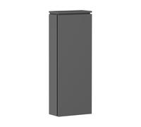 hansgrohe Xilesa E Armario de media altura, 1 puerta, bisagra izquierda, 400x200x1065mm, 54281760, Color: Gris pizarra mate