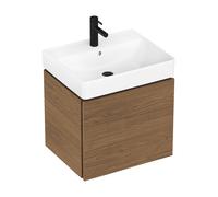 hansgrohe Xilesa E mueble bajo para lavabo, 1 cajón, 580x470x500mm, 54253550, Color: Roble cachemira