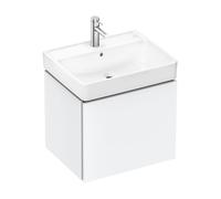 hansgrohe Xilesa E mueble bajo para lavabo, 1 cajón, 580x470x500mm, 54253700, Color: Blanco mate