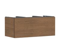 hansgrohe Xilesa E mueble bajo para lavabo, 1 cajón, para recorte central de consola, 1180x550x500mm, 54267550, Color: Roble cachemira