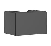 hansgrohe Xilesa E mueble bajo para lavabo, 1 cajón, para recorte central de consola, 780x550x500mm, 54265760, Color: Gris pizarra mate
