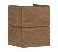 hansgrohe Xilesa E mueble bajo para lavabo, 2 cajones, 480x470x620mm, 54250550, Color: Roble cachemira