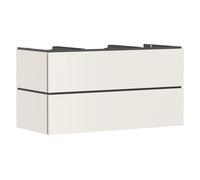 hansgrohe Xilesa E mueble bajo para lavabo, 2 cajones, para recorte central de consola, 1180x550x620mm, 54303780, Color: Beige arena mate