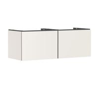 hansgrohe Xilesa E mueble bajo para lavabo, 2 cajones, para recorte central de consola, 1375x550x500mm, 54268780, Color: Beige arena mate
