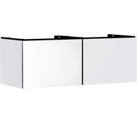 hansgrohe Xilesa E mueble bajo para lavabo, 2 cajones, para recorte central de consola, 1375x550x500mm, 54268700, Color: Blanco mate