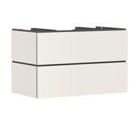 hansgrohe Xilesa E mueble bajo para lavabo, 2 cajones PushOpen, para hueco central de consola, 980x550x620mm, 54302780, Color: Beige arena mate