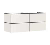 hansgrohe Xilesa E mueble bajo para lavabo, 4 cajones PushOpen, para recorte central de consola, 1375x550x620mm, 54306780, Color: Beige arena mate