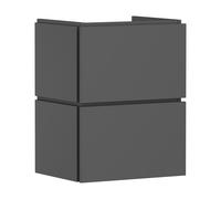 hansgrohe Xilesa E mueble bajo para lavamanos, 2 cajones PushOpen, 480x380x620mm, 54290760, Color: Gris pizarra mate