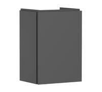 hansgrohe Xilesa E mueble bajo para lavamanos, bisagra de puerta a la izquierda, 430x330x620mm, 54245760, Color: Gris pizarra mate