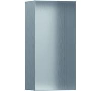 hansgrohe XtraStoris Nicho de pared minimalista sin marco 300x150x100 mm, 56070800, Color: acero inoxidable pulido