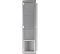 hansgrohe XtraStoris Portarrollos Original, empotrable, con contenedor para 6 rollos, 140x140x682mm, 56058700, Color: Blanco mate