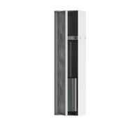 hansgrohe XtraStoris Rock, escobillero baño empotrado con repisa y puerta alicatable, nicho de pared baño, escobilla wc empotrada, escobilla baño empotrada, accesorios baño, blanco mate, 56060700