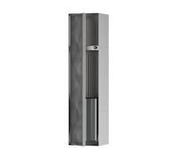 hansgrohe XtraStoris Rock, escobillero baño empotrado con repisa y puerta alicatable, nicho pared baño, escobilla wc empotrada, escobilla baño, accesorios baño, acero inoxidable cepillado, 56060800