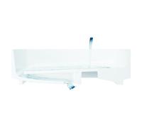 hansgrohe Xuniva evo E Lavabo sobre encimera 400/400, sin agujero para grifería ni rebosadero, SmartClean, HygieneEffect, blanco, 63007450