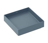 hansgrohe Xuniva evo E lavabo sobre encimera 400/400, sin agujero para grifo ni rebosadero, 60324760, Color: Gris pizarra mate