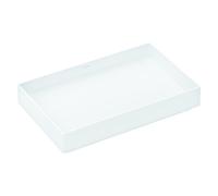 hansgrohe Xuniva evo E lavabo sobre encimera 650/400, sin agujero para grifo ni rebosadero, 60326700, Color: Blanco mate