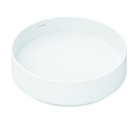 hansgrohe Xuniva evo S lavabo sobre encimera 400/400, sin agujero para grifo ni rebosadero, 60323700, Color: Blanco mate