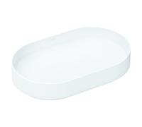 hansgrohe Xuniva evo U lavabo sobre encimera 650/400, sin agujero para grifo ni rebosadero, 60325700, Color: Blanco mate