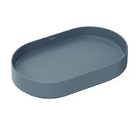 hansgrohe Xuniva evo U lavabo sobre encimera 650/400, sin agujero para grifo ni rebosadero, 60325760, Color: Gris pizarra mate